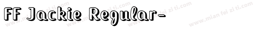 FF Jackie Regular字体转换